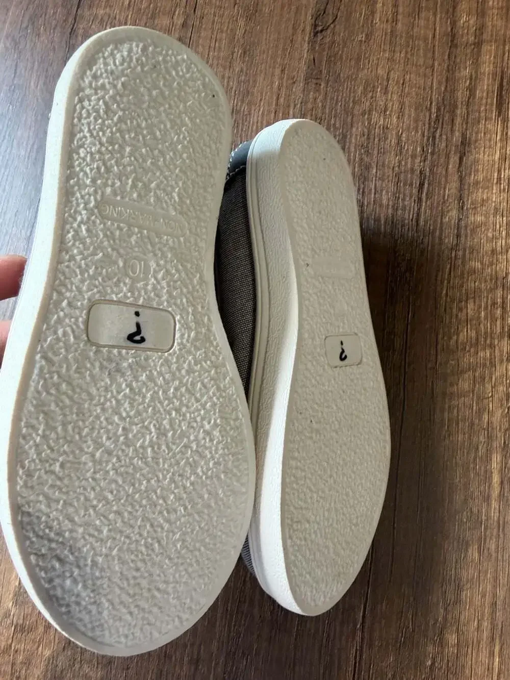 The Children's Place Boat Shoes Size 10 Grey Canvas